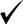 check mark